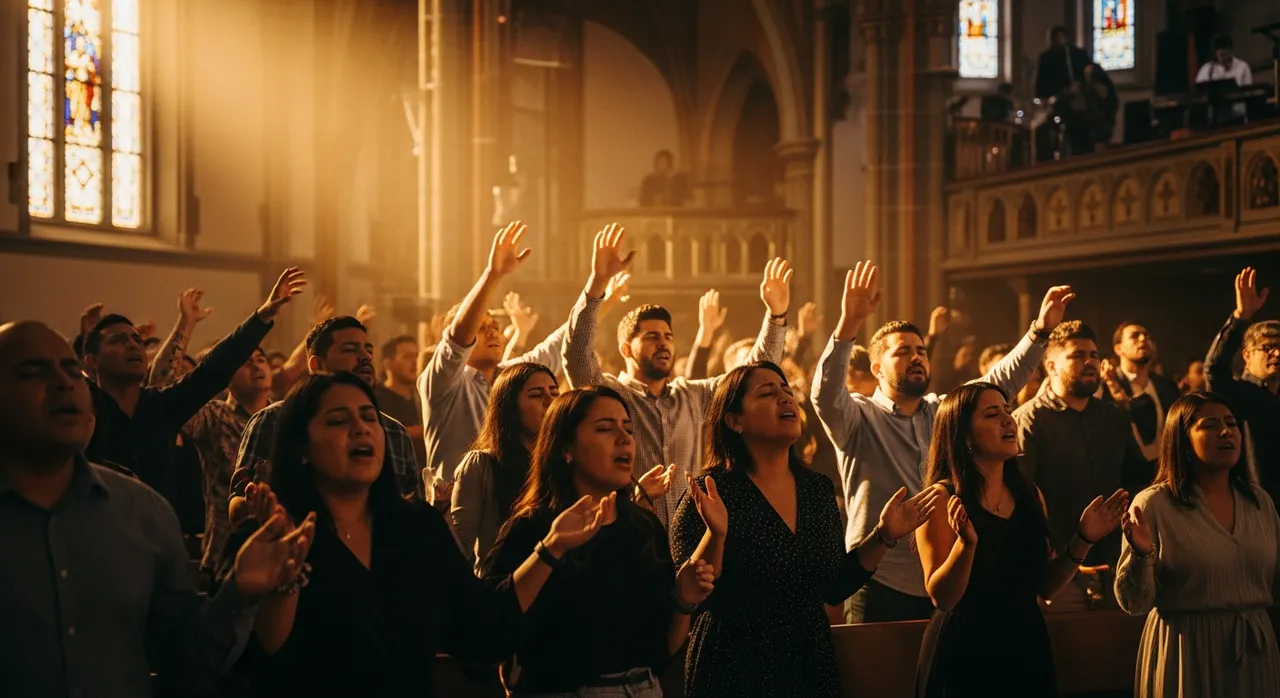 Congregation Worshiping